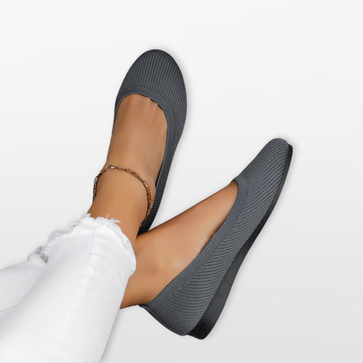 Ballerines Maille Confort Sans Lacets Femme