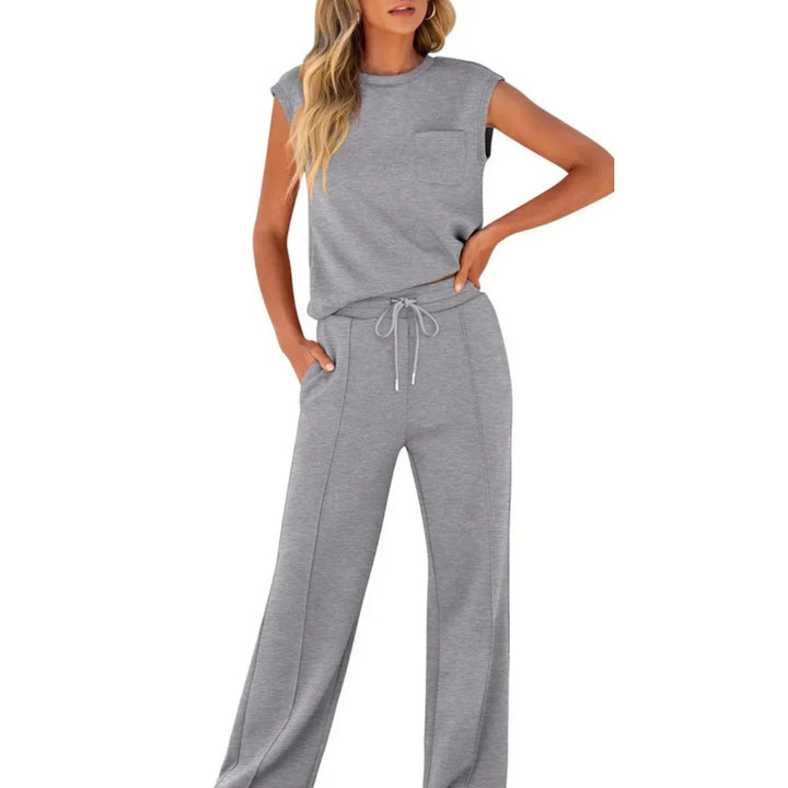 Ensemble 2 Pièces Haut Sans Manches Femme