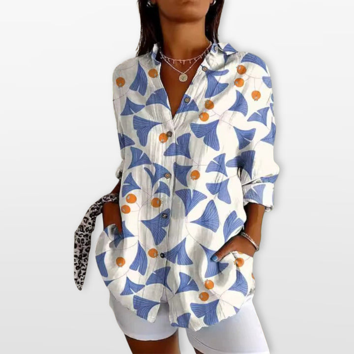 Blouse Artistique Imprimée Femme