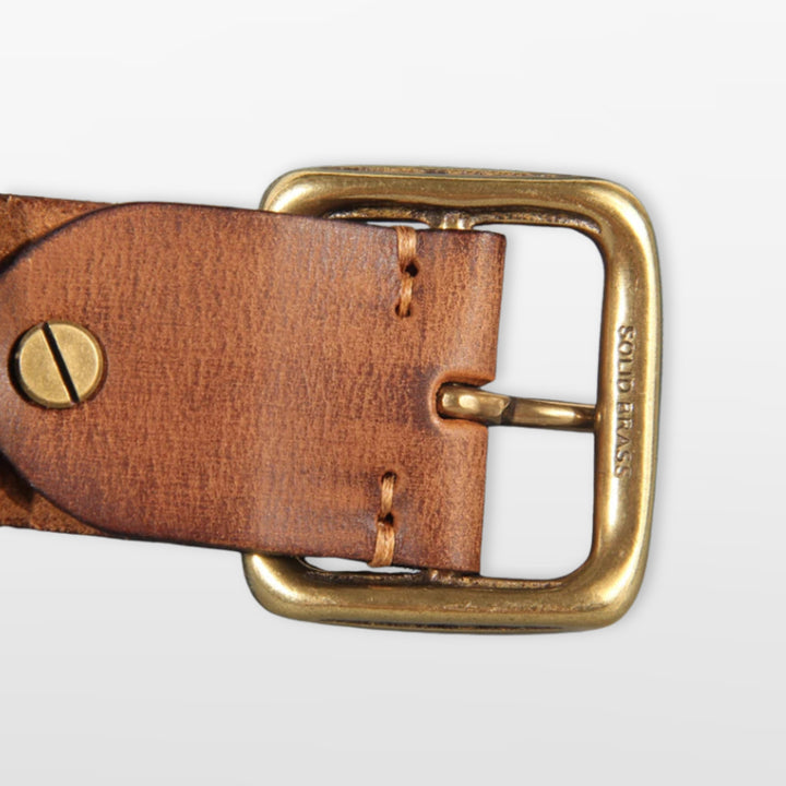 Ceinture Vintage Boucle Carrée Homme
