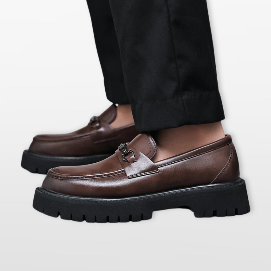Mocassins Épais Élégants Sans Lacets Homme