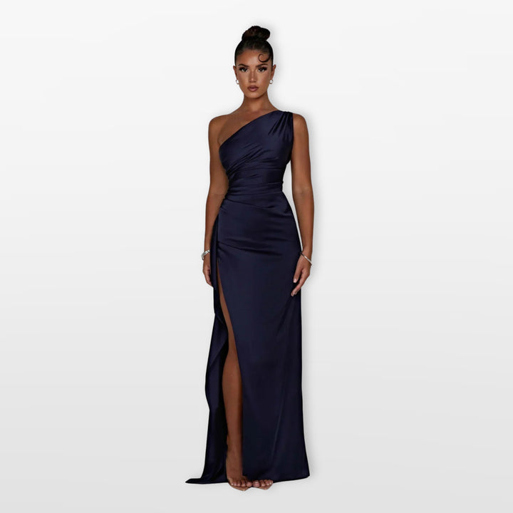 Robe Longue Asymétrique Élégante Femme