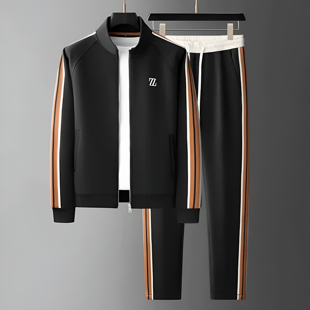 Ensemble Jogging 2 Pièces à Bandes Homme