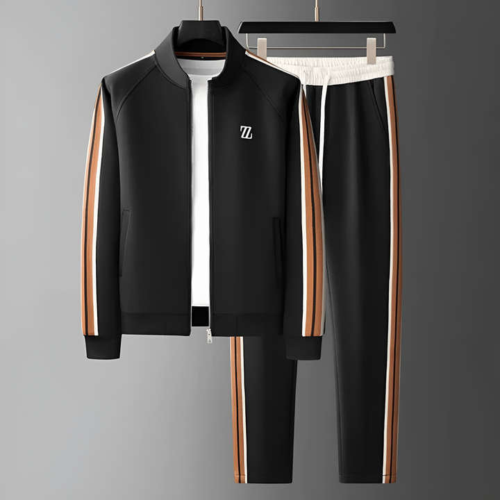 Ensemble Jogging 2 Pièces à Bandes Homme