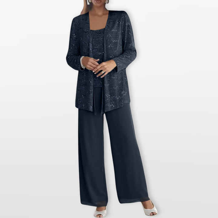 Ensemble Trois Pièces Élégant Femme