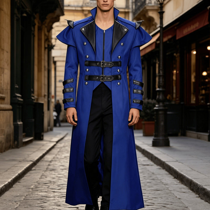 Veste Steampunk Halloween à Col Montant Homme