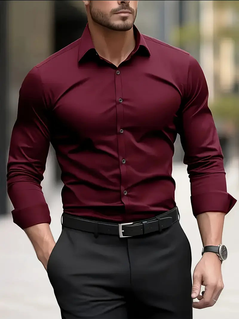Chemise Ajustée Élégante Homme
