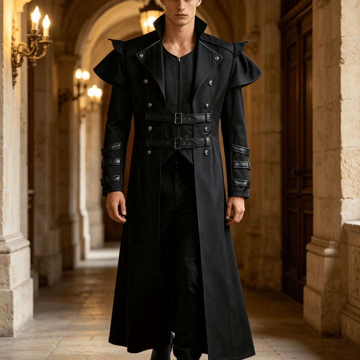 Veste Steampunk Halloween à Col Montant Homme
