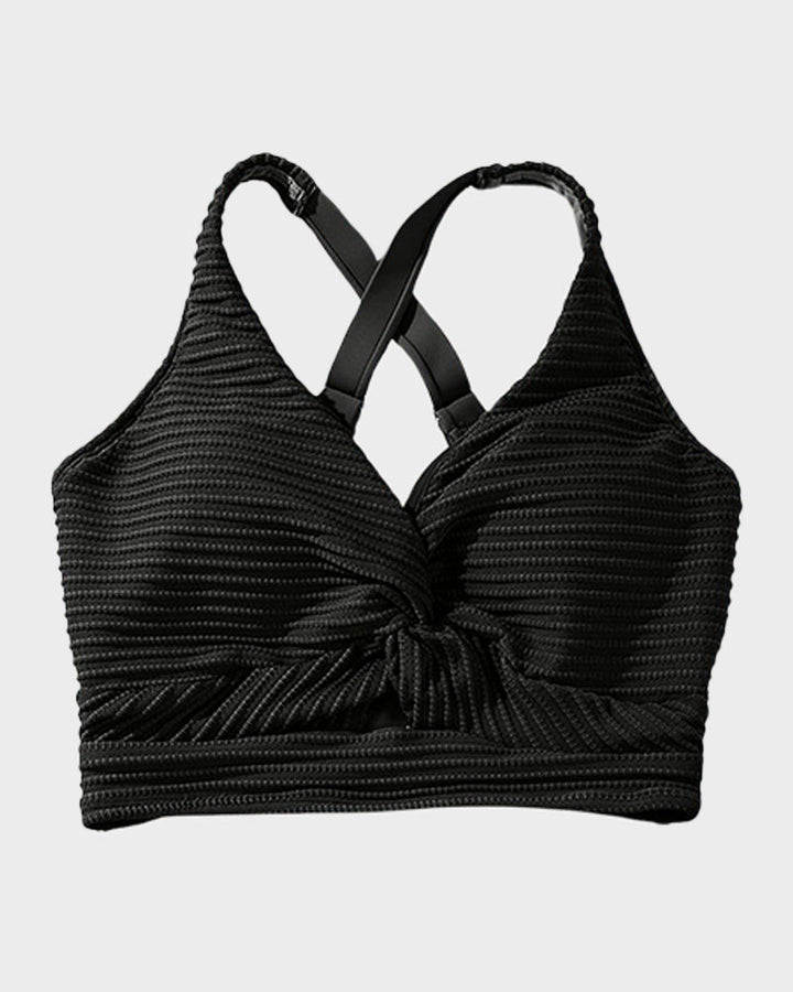 Bikini Côtelé Taille Haute Femme