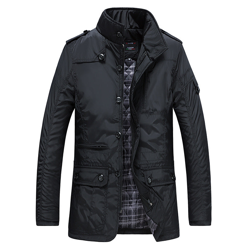 Veste Courte À Col Montant Homme