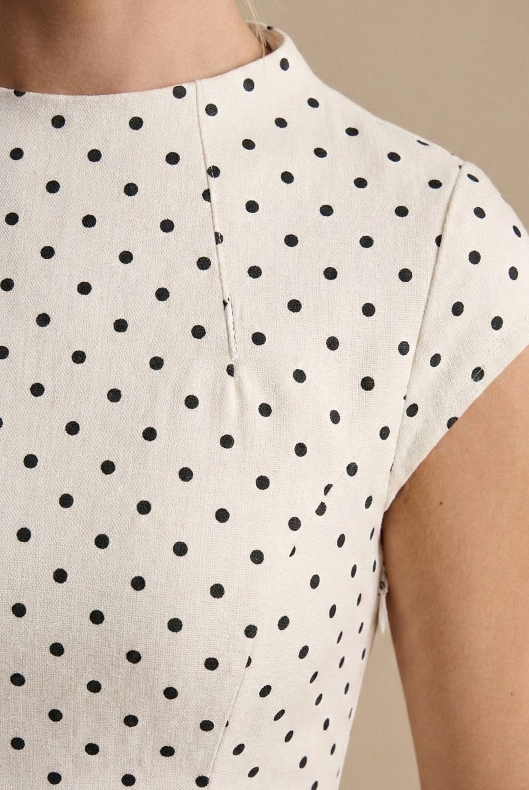 Robe Longue À Pois Femme