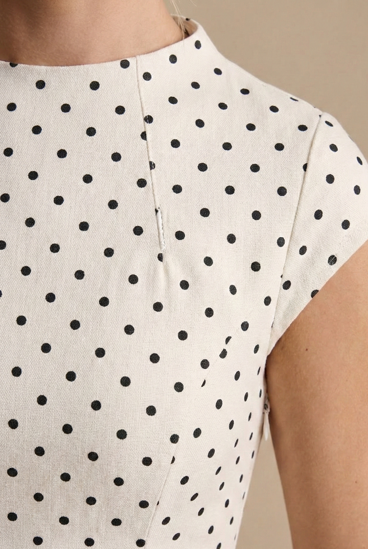 Robe Longue À Pois Femme