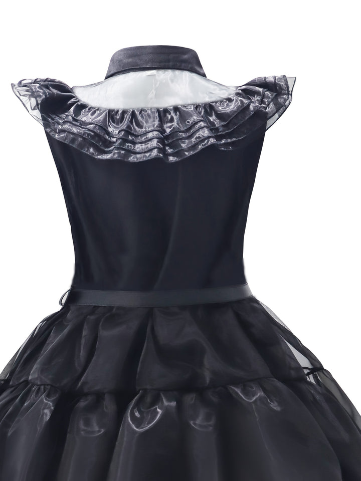 Déguisement Wednesday Halloween avec Accessoires Femme