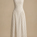 Women's Long Polka-Dot Dress