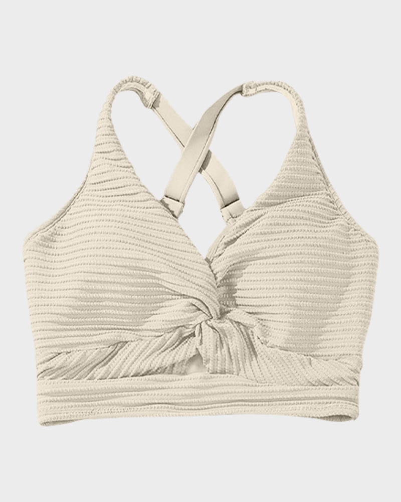 Bikini Côtelé Taille Haute Femme