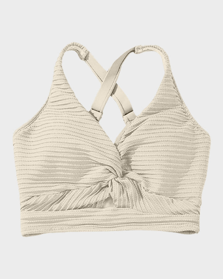 Bikini Côtelé Taille Haute Femme