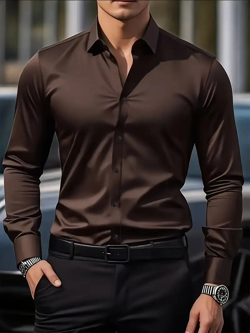 Chemise Ajustée Élégante Homme