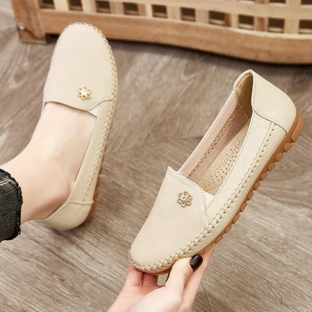 Mocassins Plats à Bout Rond Femme
