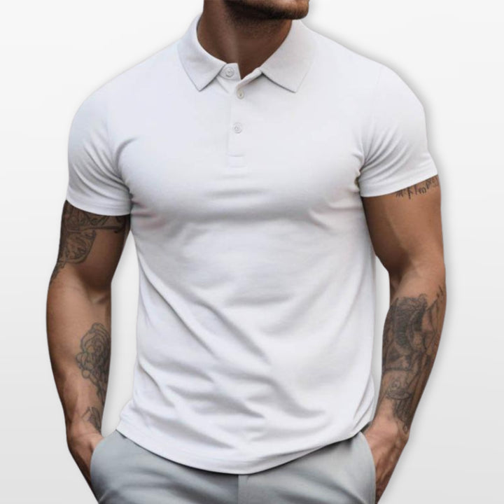 Polo Ajusté Manches Courtes Homme