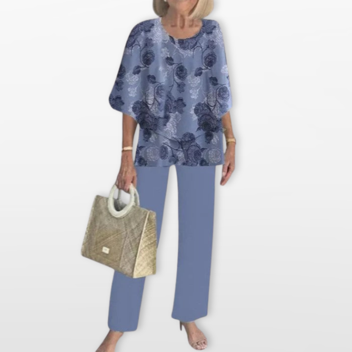Ensemble Femme Décontracté Chic Deux Pièces Fluide