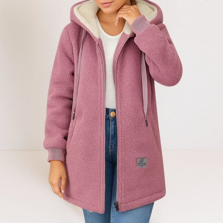 Manteau à Capuche Zippé Femme