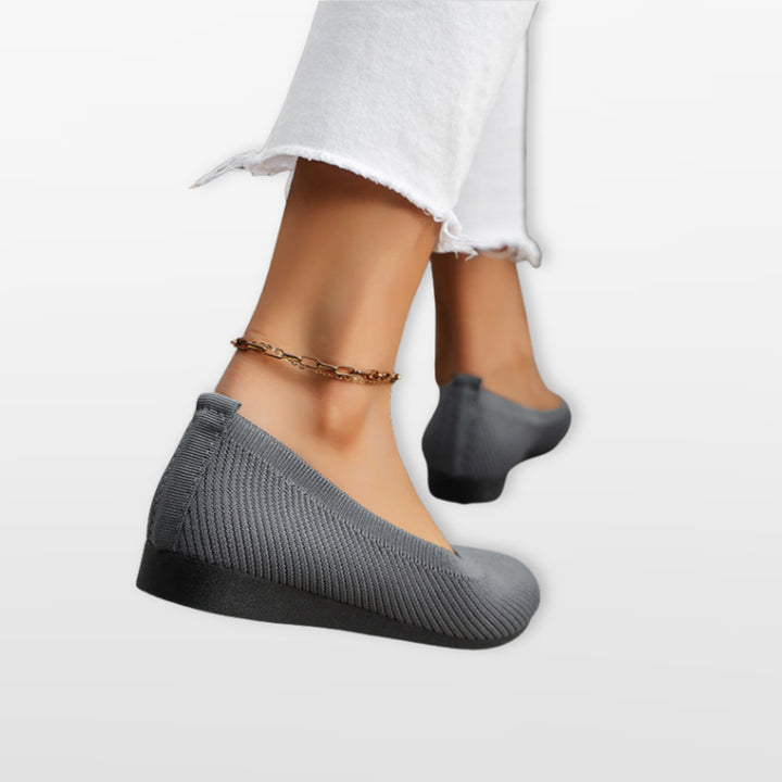 Ballerines Maille Confort Sans Lacets Femme