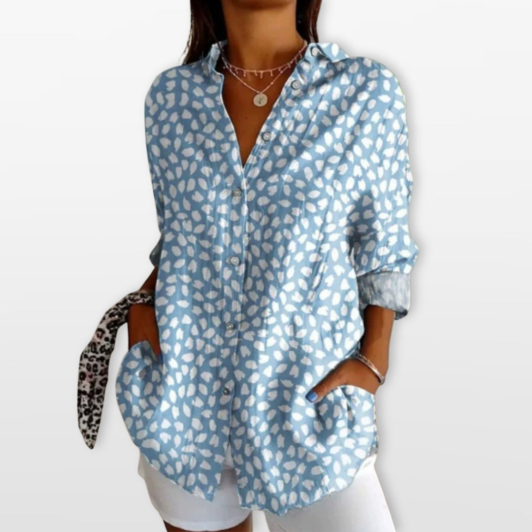 Blouse Artistique Imprimée Femme