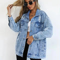 Women's Oversized Distressed Jacket