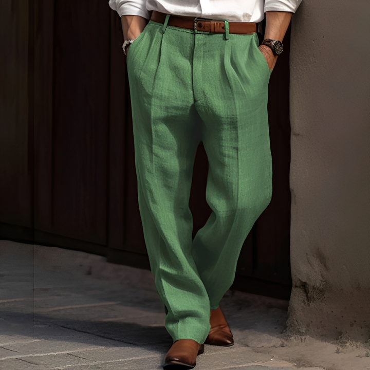 Pantalon Tailleur Plissé Homme