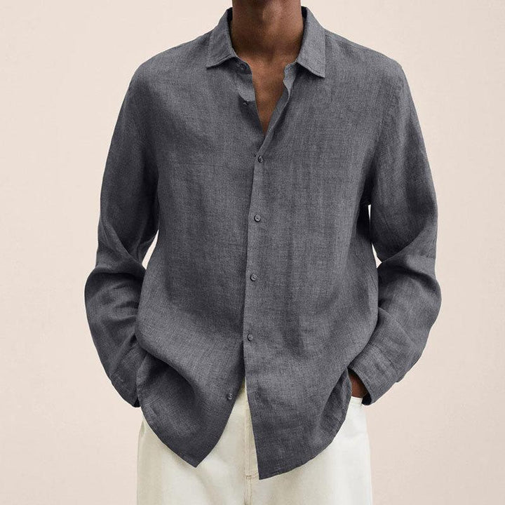 Chemise à Manches Longues et Col Classique Homme