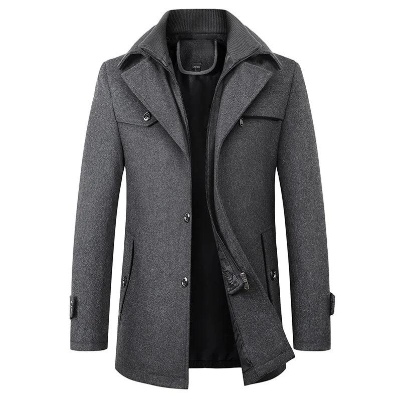 Veste Courte à Col Montant Homme