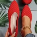 Women's Pointed-Toe Mesh Ballet Flats