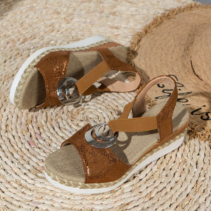 Sandales Compensées Confort Femme
