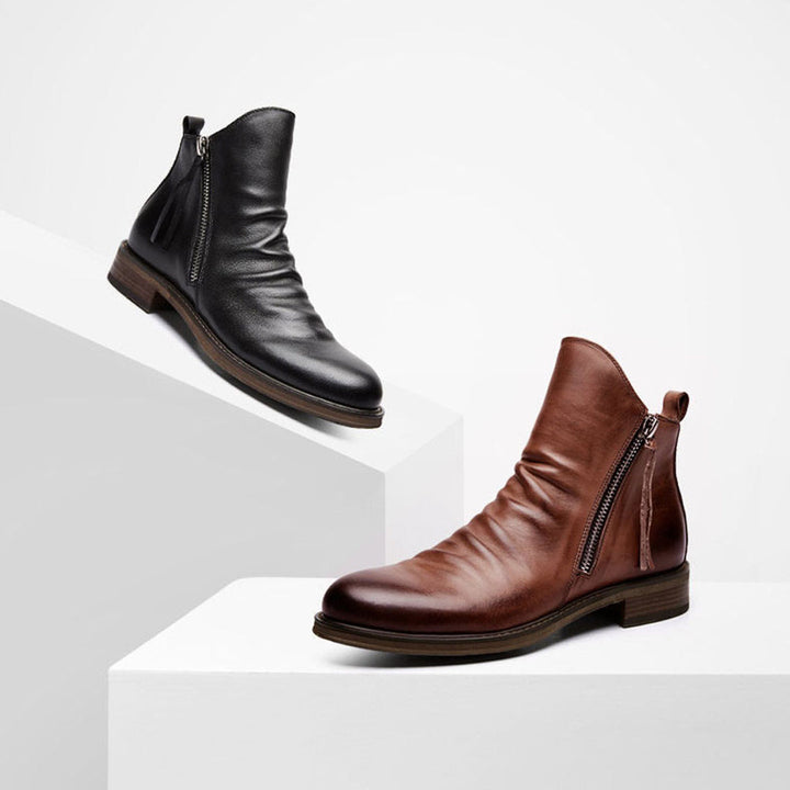 Bottines à Zip Latéral Homme