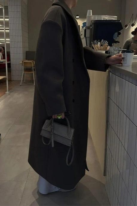 Manteau Long Croisé Femme
