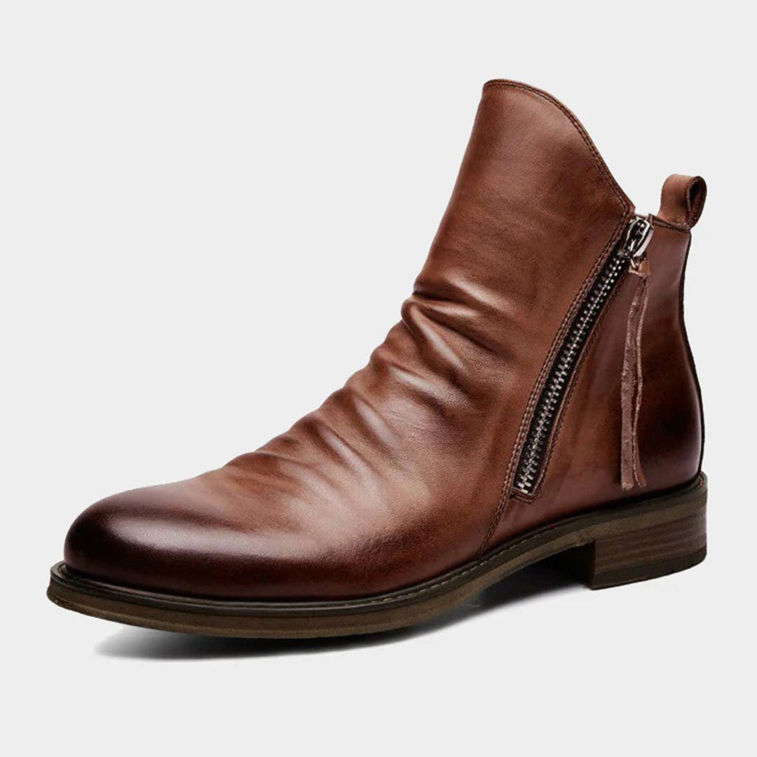 Bottines à Zip Latéral Homme