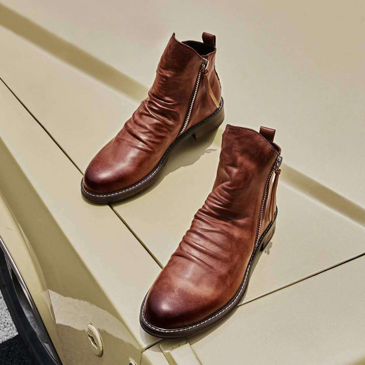 Bottines à Zip Latéral Homme