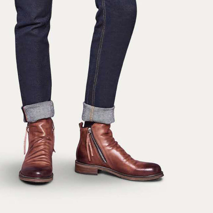 Bottines à Zip Latéral Homme