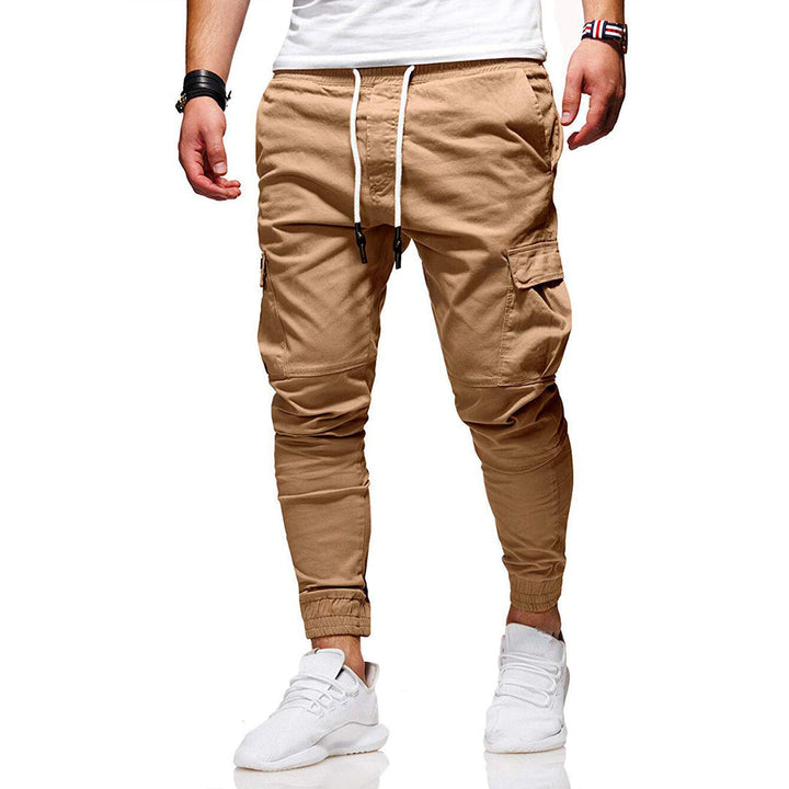 Pantalon Cargo Fuselé à Poches Homme