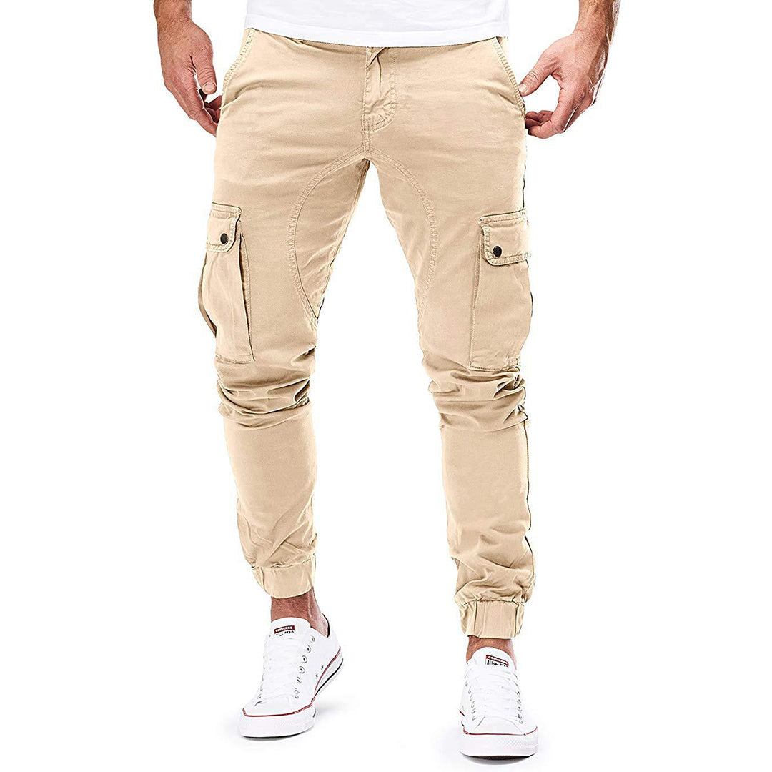 Pantalon Cargo Fuselé à Poches Homme