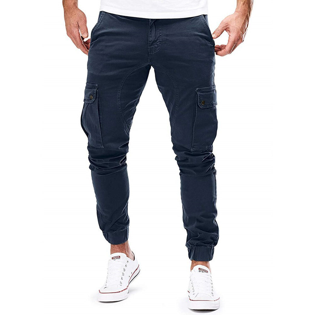 Pantalon Cargo Fuselé à Poches Homme