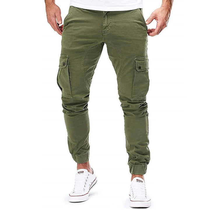 Pantalon Cargo Fuselé à Poches Homme