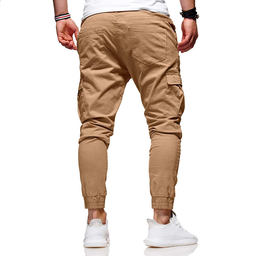 Pantalon Cargo Fuselé à Poches Homme
