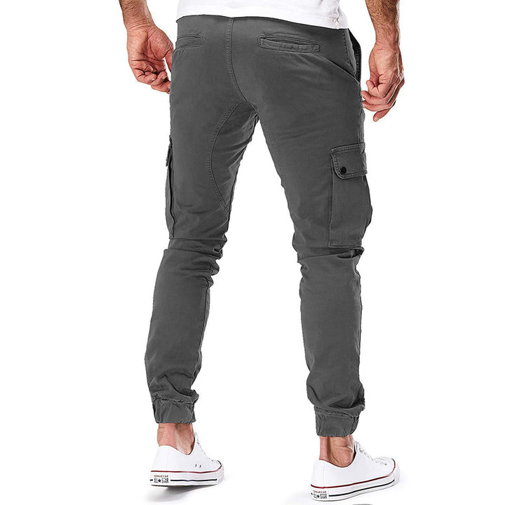 Pantalon Cargo Fuselé à Poches Homme