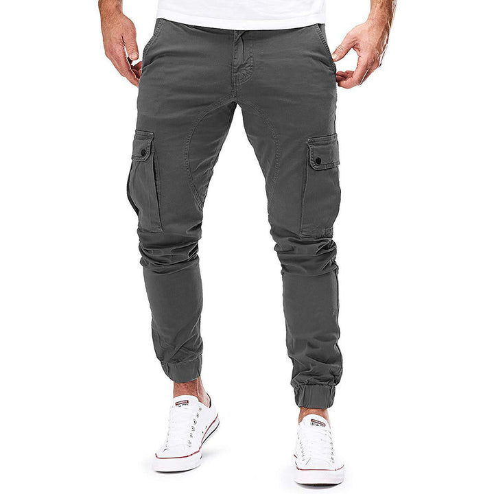Pantalon Cargo Fuselé à Poches Homme