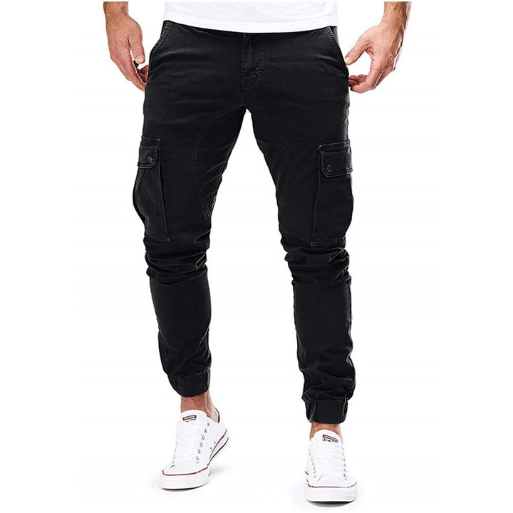 Pantalon Cargo Fuselé à Poches Homme