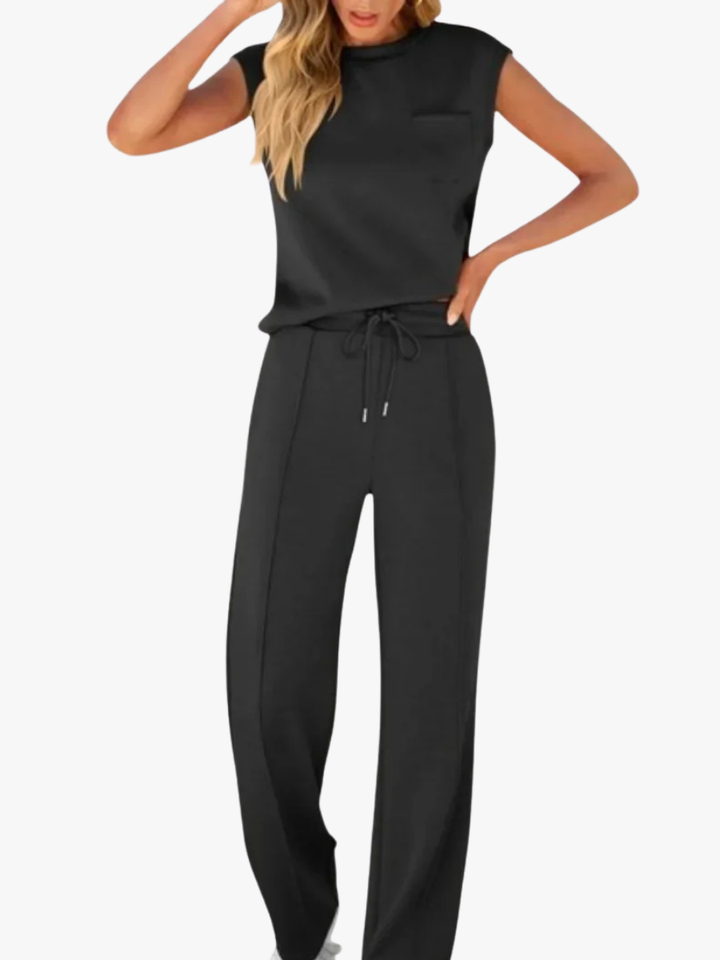 Ensemble 2 Pièces Haut Sans Manches Femme