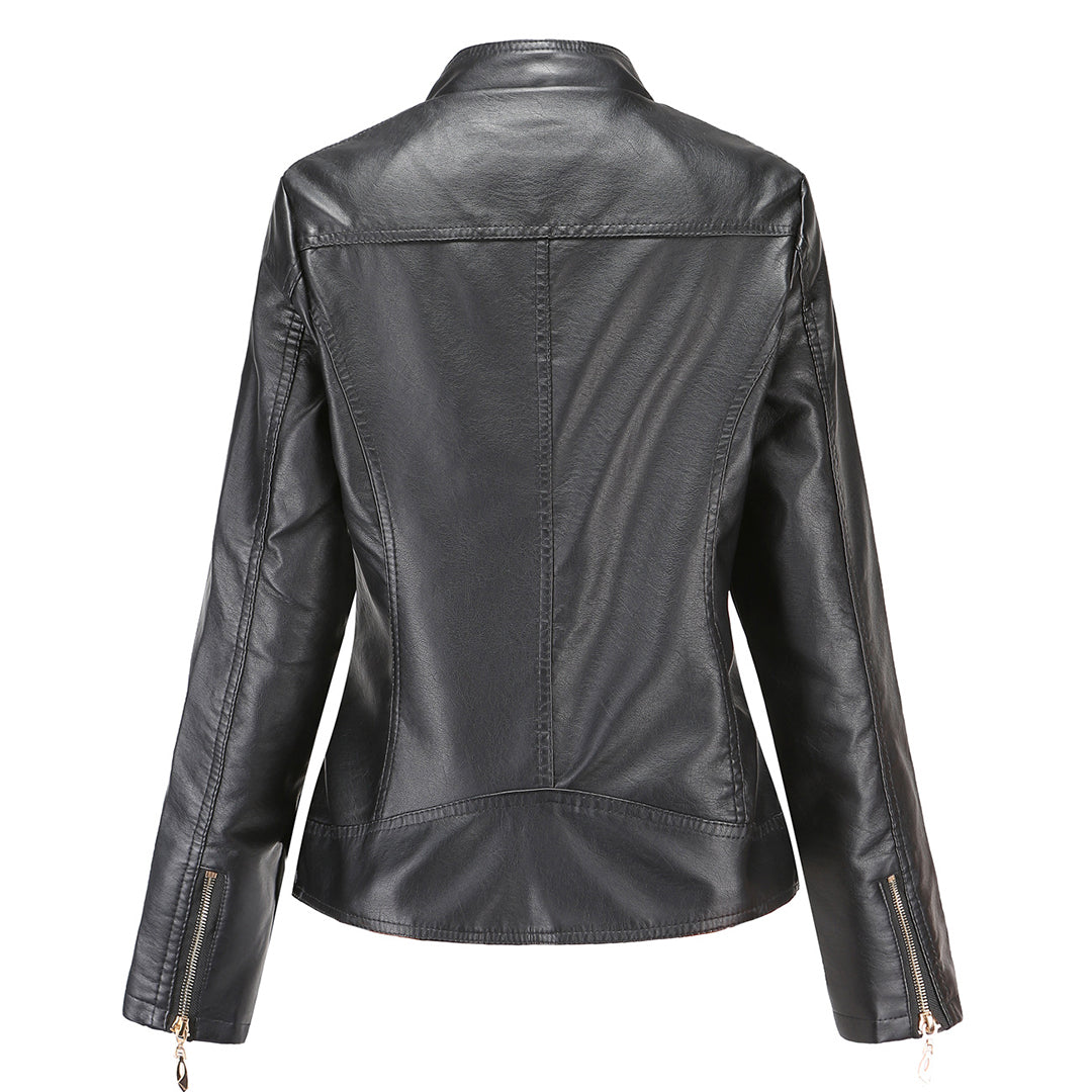 Veste Courte Col Montant Matelassé Femme