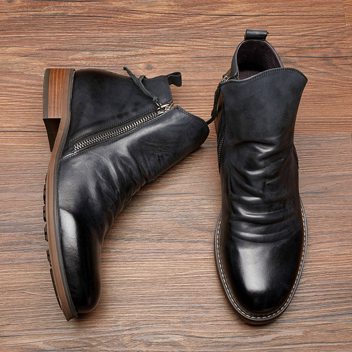 Bottines à Zip Latéral Homme