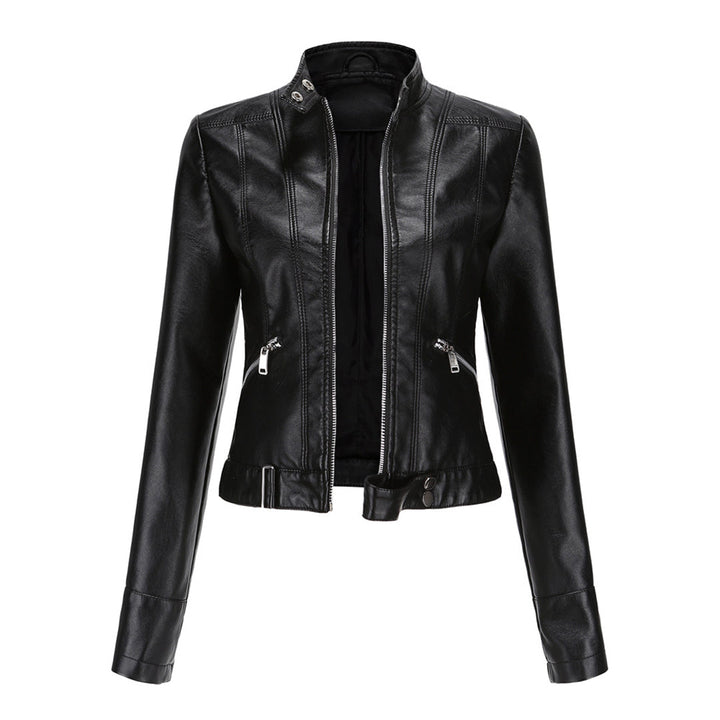 Veste Courte Zippée à Col Montant Femme